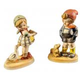 Vintage Japanese Like Hummel Boy & Girl Figurines