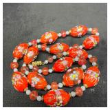 Venetian Murano Lamp Work Art Glass Bead Fiorato O