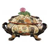 Hand Painted Vintage Japanese Satsuma Tureen