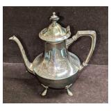 Vintage Crescent Silver Plate Tea Pot