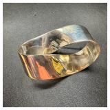 Sterling Silver Loop Design Brooch