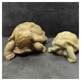 Walking Turtle Large Medium Solid Concrete Garden