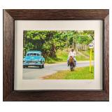 Framed Frank Juge Cigar Country Transportation Pho