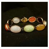 14k Gold Multicolor Jade Bracelet Ross-Simons