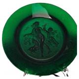 Spring French Daum Crystal Plate By Corbin