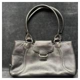 Cole Haan Black Leather Shoulder Tote Bag