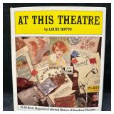At This Theatre by Louis Botto Hardcover 1984 Play