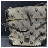 Dooney and Bourke Quilted Logo Canvas Crossbody Ba