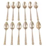 12 Vintage King Cedric Silver Plate Spoons