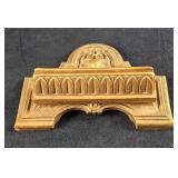 Brass Colored Resin Sign Holder