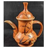 Asian Style Glazed Earthenware Teapot