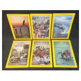 6 National Geographic Magazines