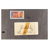 Cut Composer Franz Lehï¿½r Autograph With Stamp
