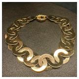 14k Gold Large Circle Link Bracelet