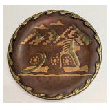 Vintage Copper/Brass Egyptian Sphinx Hanging Plate