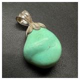 Sterling Silver Magnesite Pendant