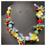 Venetian Murano Lamp Work Glass Art Multi Colored