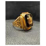 10k Gold Passaic Valley HS (NJ) 1952 Class Ring