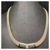 Joseph Esposito Espo Mesh Choker Necklace Sterling