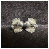 Unique Antique Ball Double Leaf Grecian Style Ster