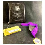 American Cancer Society Relay For Life Medal, Plaq