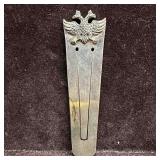 Double Headed Eagle Emblem Sterling Silver Bookmar
