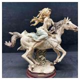 Giuseppe Armani Liberty Woman on Horse Sculpture I