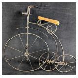 Vintage Wrought Iron High Wheel Bicycle Art Decor