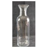 Tall Vintage Clear Glass Floor Vase