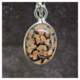 1/20 12KT Gold Filled Glass Black and Copper Accen