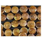 Copper Iridescent Coin Freshwater Pearls