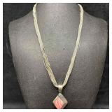 Sterling Silver Liquid Chain Multi Strand Necklace