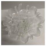 German Mikasa Glass Holiday Classic Footed Bon Bon