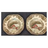 2 Retired Friendly Village Cereal Bowls JB A