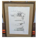 Framed Peter Parnall Chickadees S&N Print