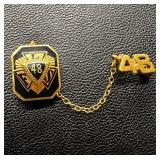 10k Gold Volunteer Fire Service Pin