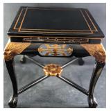 Oriental Black Lacquer Gold Inlay Coffee Table