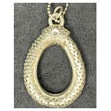 Signed Vintage Whiting & Davis Mesh Silver Tone Ke