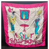 Absolut Vodka 100% Soie Silk Scarf Billy Boy Paris