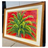 Maria Reyes Jones Acrylic on Paper Palm Tree