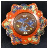 Antique Hand Painted Porcelain Art Bowl