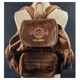 Rare Leather Hard Rock Cafe Orlando Employee Backp