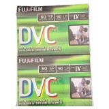 2 Sealed Fujifilm DVC Mini DV Video Cassettes