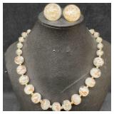 Joan Rivers Vintage Flower Pearl & Crystal Bro