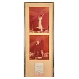 Harry Connick Autographed Testimonial Dinner Card