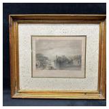 Antique Hand-Colored Engraving Isle of Sainte Barb