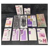 Blue Enamel Polka Dot Textured 14K White Gold Bang