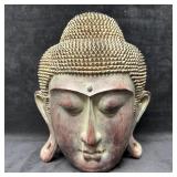 Decorative Buddha Head Modern Asian Style Textured