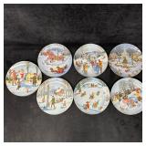 Seven Danbury Mint Old Time Country Winter By Char