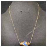 Vintage Tam-O-Shanter Wildflowers Oil Lamp Shade